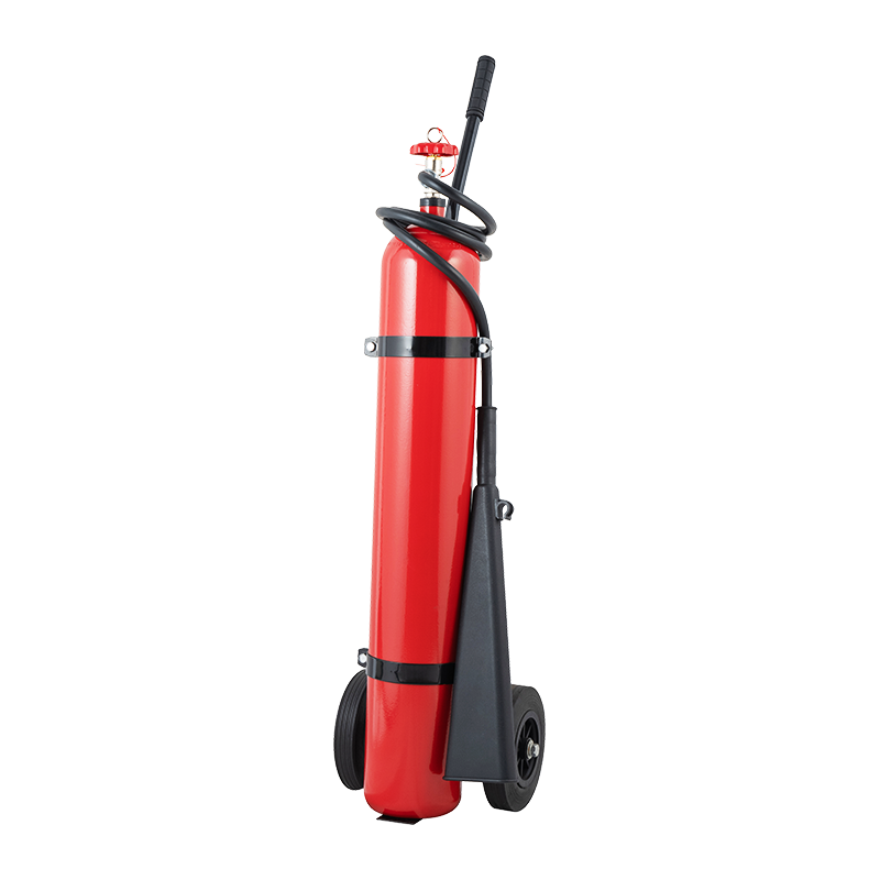 10-kg-CO₂-Feuerlöscher auf Wagenbasis